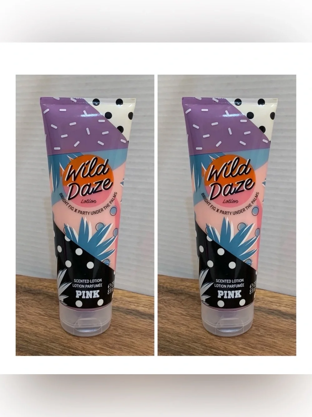 Victoria's Secret PINK Wild Daze Scented Lotion ~ 8 fl.oz. ( Lot of 2 )